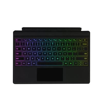 China Real Touchpad Pro 6 Backlight Keyboard Touchpad Keyboard Outer Case Cover For Microsoft Pro 3/4/5 for sale