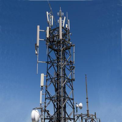 China Antenna Lattice Microwave Communication Tower Four Legged 20m High Angle Steel for sale