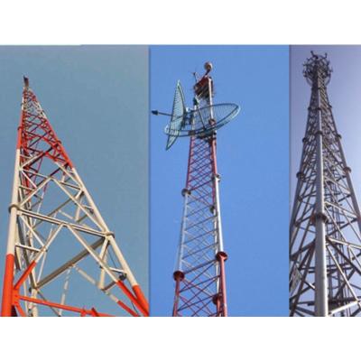 China Communication Angle Steel Telecom Tower With Antenna Mounts for sale