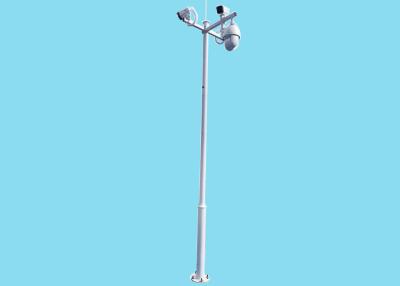 China Galvanized Steel Billboard Pole Q235B Q345B cctv camera posts 30m for sale