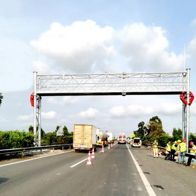 China Verkehr galvanisiertes Stahlkonstruktion 45m Anschlagtafel-Stahlkonstruktions-Entwurf zu verkaufen