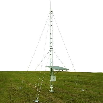 China torres telescópicas de la difusión de TV del acero de las torres Q345 del alambre de los 30m Guyed en venta