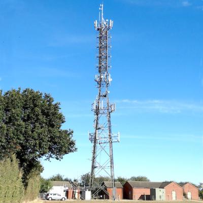 China Q355 Telecom Steel Tower Galvanized Steel 5G Mobile Phone Lattice Tower Mast for sale