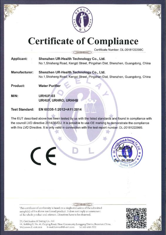 CE - Shenzhen Ur-Health Technology Co., Ltd.