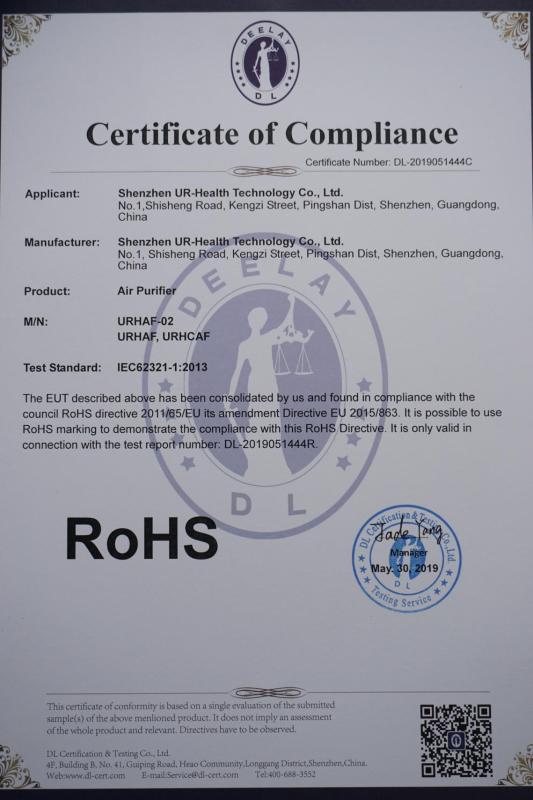 RoHS - Shenzhen Ur-Health Technology Co., Ltd.