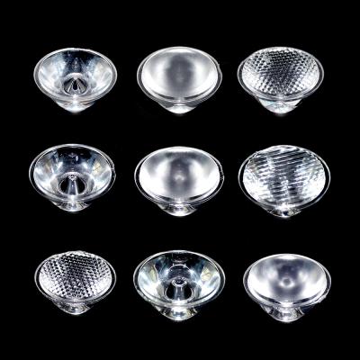 China Custom smd 20mm underwater light multi light lamp glass 3030 3535 plastic optical led lens for led light for sale