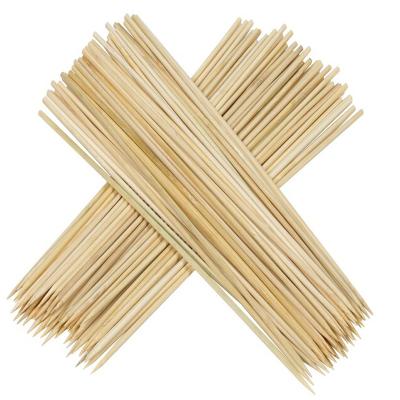 China Hot Selling Natural Bamboo Easily Cleaned In China Disposable Treat BBQ Cotton Bamboo Skewers for sale