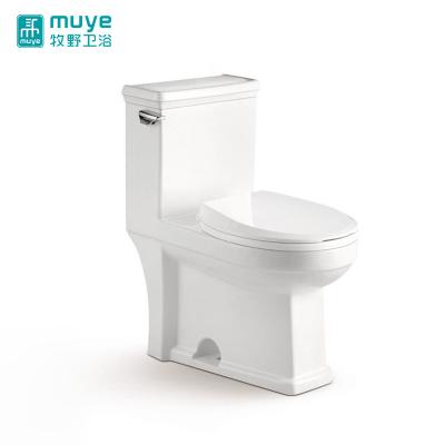 China Watersense One Piece Cheap Porcelain Toilet Cistern Siphonic Water Push Button Concealed Side Toilet for sale