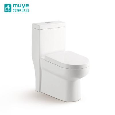 China Modern Elegant White Double-flush Toilet Bowl Low Price Square Siphonic One Piece Toilet for sale