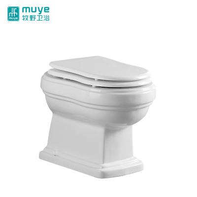 China Modern Hotel Slow Down Seat Cover Feature Bathroom Floor Standing Wash Down One Piece Toilet for sale