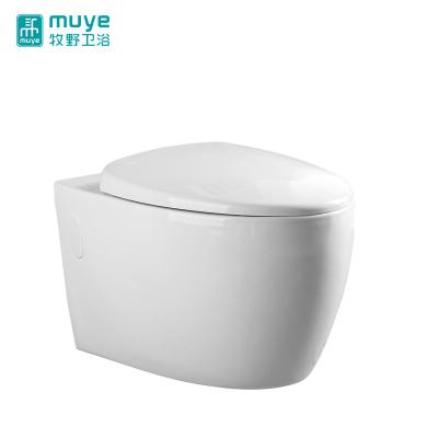 China Wall Mounted Wall Mounted Cistern Style Western White Bathroom Toilet Toilet Trap Toilet Lavatory P Toilet for sale