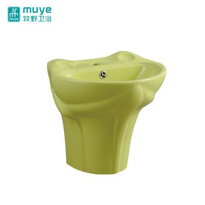 China High Tempreture Ceramic Sanitary Ware New Design Porcelain Bowl Green Frog Ceramic Wash Basin for sale