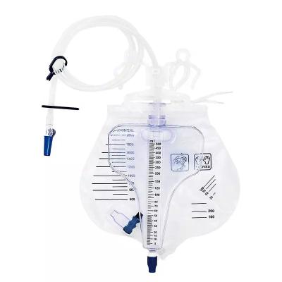 China Medical Disposable Urine Drainage Bag Urine Meter System Medical External Urine Bag for sale