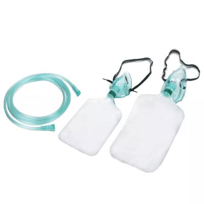 China Medical Grade Pvc Non-Rebreather Oxygen Mask Adult Oxygen Mask for sale