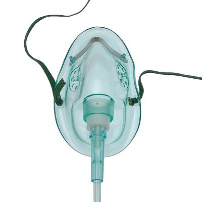 China S / M / L /  XL PVC Portable Oxygen Mask Disposable Medical Oxygen Face Mask for sale