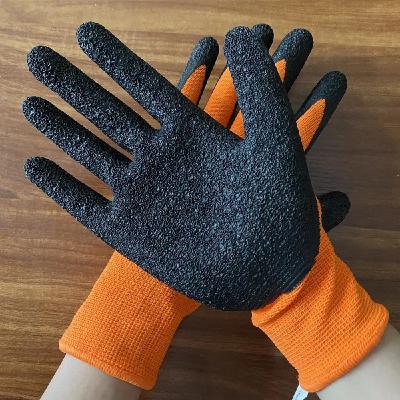 Chine Latex fonctionnant tricoté de gants de polyester en nylon enduit pour la construction à vendre