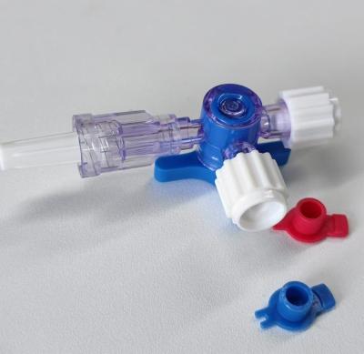 China Disposable Hospital Supply Medical Three Way Valve 3-Way Stopcocks With Luer Connections With Screw Cap for sale