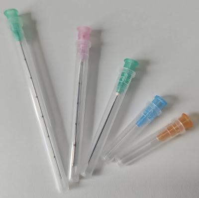 China 25G Disposable Cosmetic Injection Needles Lift For Facial Blunt Tip Micro Cannula Needle for sale