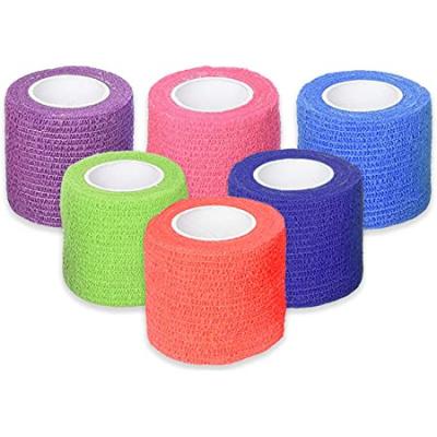 China 7.5cm*4.5m Cotton And Spandex Fabric Tear Stretch Adhesive Bandage Custmed for sale