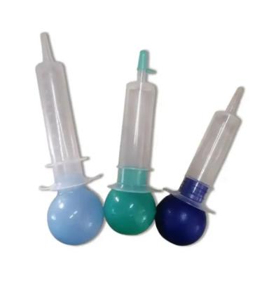 China 80ml Bulb Irrigation Syringe Irrigating Dental Syringes Sterilized Plastic Bulb Syringes With Tip Cap for sale