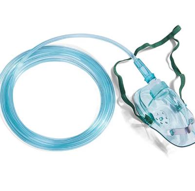 China CE ISO Certified Disposable Medical Pvc Oxygen Mask With Tubing for sale