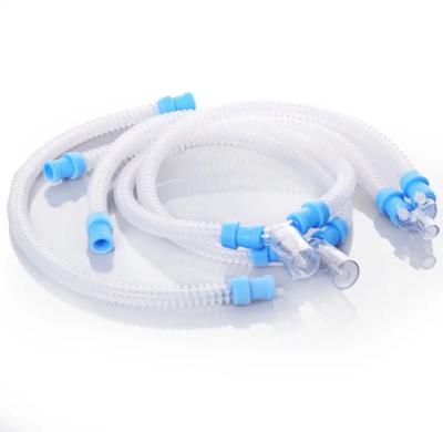 Chine fournitures chirurgicales respiration électronique circuit respiratoire en silicone réutilisable à haut débit à vendre