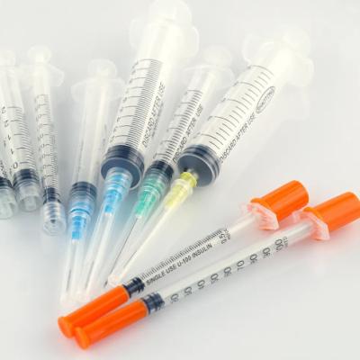 China Medical Syringes Disposable Syringe Plastic Injection Syringe 1cc 2cc 3cc 5cc 1ml 3ml 5ml 10ml Manufacturer for sale