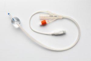 China Medical Disposable Silicone Foley Ureter Catheter 2 Way Adult With Temperature Sensor for sale