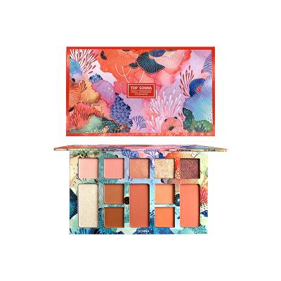 China New Design Waterproof Dye Vegan Eyeshadow Makeup Palette Small Customize Matte Eyeshadow Cosmetic for sale