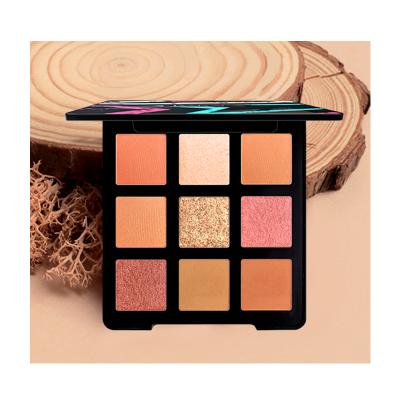 China Waterproof Powder Eyeshadow Shimmer Glitter Pigmented Eye Shadow Private Label Mini Cosmetics Waterproof Eye Shadow for sale