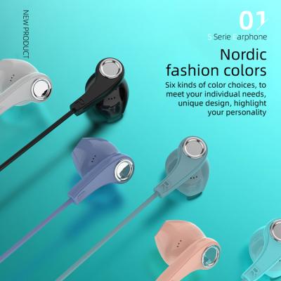 China 2020 Hot Selling True In-Ear Headphones Wired Stereo Earbuds Earphone Touch Control 3.5mm Cable Headphpne With Microphone for sale