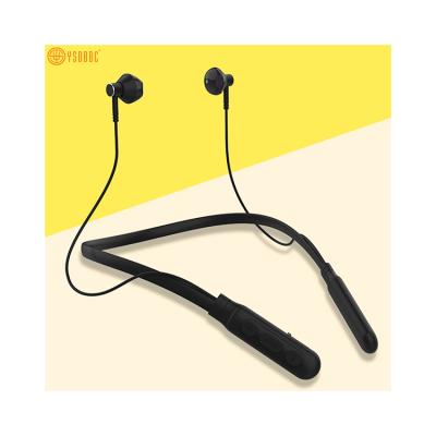 China Sports Perfect Sound Neckband Flexible Band Earphones Vibrating Call In-Ear Blethooth Earphone Neckband Wireless Earbud Perfect Noise 120H Black for sale