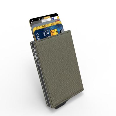 China Passport Anti-theft Metal RFID Blocking Credit Card Holder Target Bank Card Holder Protective Purse for sale