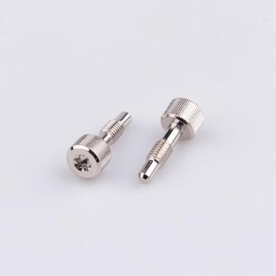 China Cheese Stainless Steel Cheese Head Nickel Plated Knurled Screw for sale