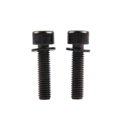 China Black Cap Hex Socket Carbon Steel Ni Plated Cheese Head Combination Screw for sale