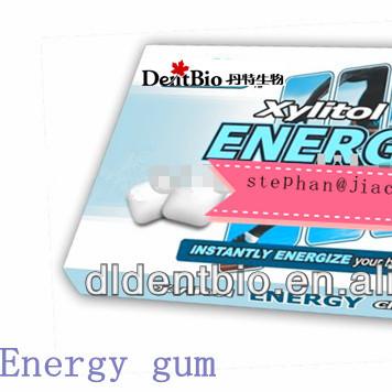 China Powerful and Energy Hot Selling Guarana Chewing Gum Mint Chewing Gum Energy Maker Gum for sale