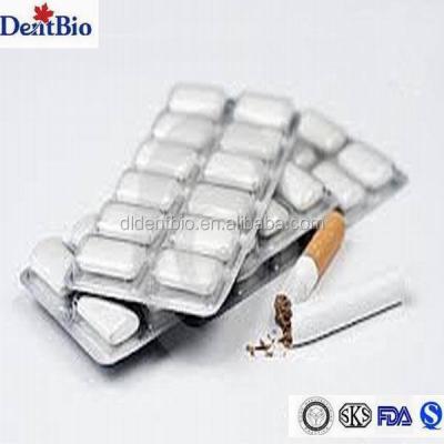 China Hot Sales Blister Pack Sugar Free To Quit Smoking Chewing Gum 1.08g/pc for sale