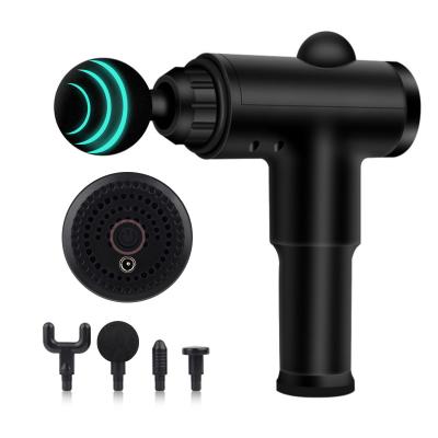 China 6 Speed ​​Adjust Electric Handheld High-Frequency Fascia Gun High-Frequency Handheld Vibration Gun Massager Pain Relief 5 Heads Deep Tissue Massager 4 Heads for sale