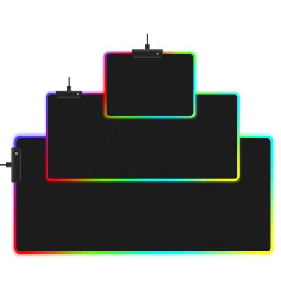 China Anti-Slip OEM Black RGB Gaming Mousepad XXL Computer Desk Mat Pad For PC Laptop Large Speed ​​Rubber Mouse Pad Keyboard for sale