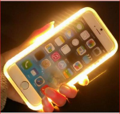 China 100% Eco-friendly custom pattern phone case luxury tpu PC luxury luminous lights up selfie luminous cell phone case with LED for sale