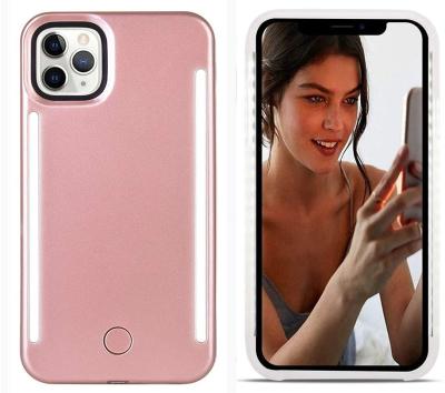 China 100% eco-friendly phone case fashion cell phone case with selfie light for iphone 6/7/8 plus 11 Max/PRO/XS/XS Max/XR/ for sale