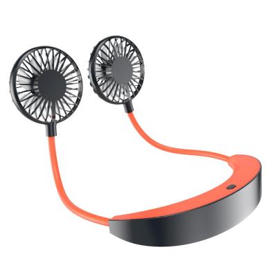 China Portable Handheld Fans Outdoor Cooling USB Rechargerable USB Rechargerable Neck Band Traveling Hanging Fan for sale