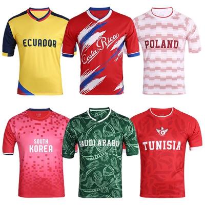 China 2022 Custom Logo High Quality Soccer Jersey Soccer Jersey Quick Dry Comfortable Sport Men's Soccer Training Football Wear Breathable Wear for sale