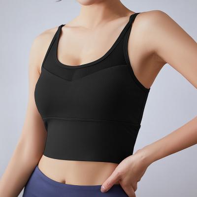 China Custom Logo High Impact Fitness Women Free Sample Sweat-Wicking Yoga Bra Top Active Wear Custom Label Sports Bra Gym Yoga Bra Ready To Ship for sale