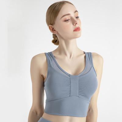 China Free Sample 2022 Sweat-Wicking Women's Activewear Sports and Fitness Push Up Fitness Gym Crop Bra Top Factory Custom Yoga Bra For Women for sale