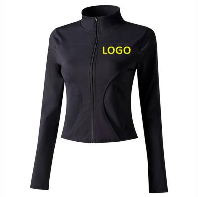 China Sweat-Wicking 2022 New Arrival Sports Wear Hoodies Slim Design Yoga Tops Zipper-Up Jacket Women Workout Fit Jackets for sale