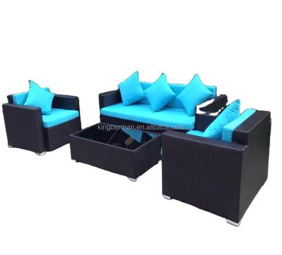 China Modern High Quality Garden Furniture Cheap Price Outdoor Rattan Sofa Set Comfortable Garden Sofa Set for sale