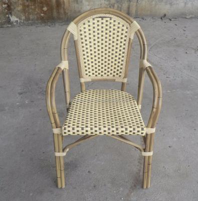 China Modern French Rattan Bistro Chairs For Cafe Imitation Bamboo Chair for sale