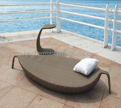 China Modern Outdoor Rattan Leisure Beach Chair Poolside Sun Lounge French Lounge Chair for sale