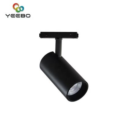 China Low Voltage DC48V 12W Minimalist Black Aluminum Ceiling Led Spotlight Magnetic Track Light For Home for sale